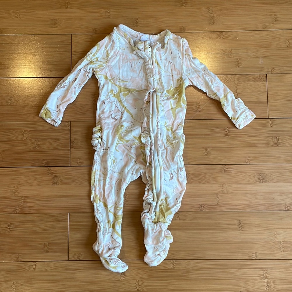 Angel Dear 3-6M cotton footed pajamas